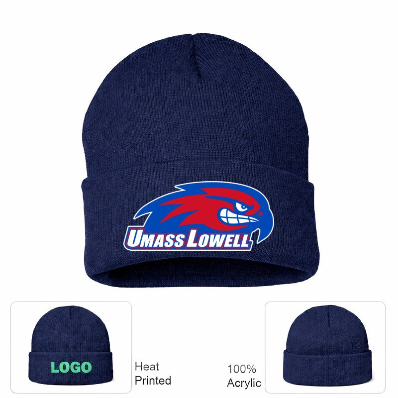UMass Lowell River Hawks Navy Beanie Hat