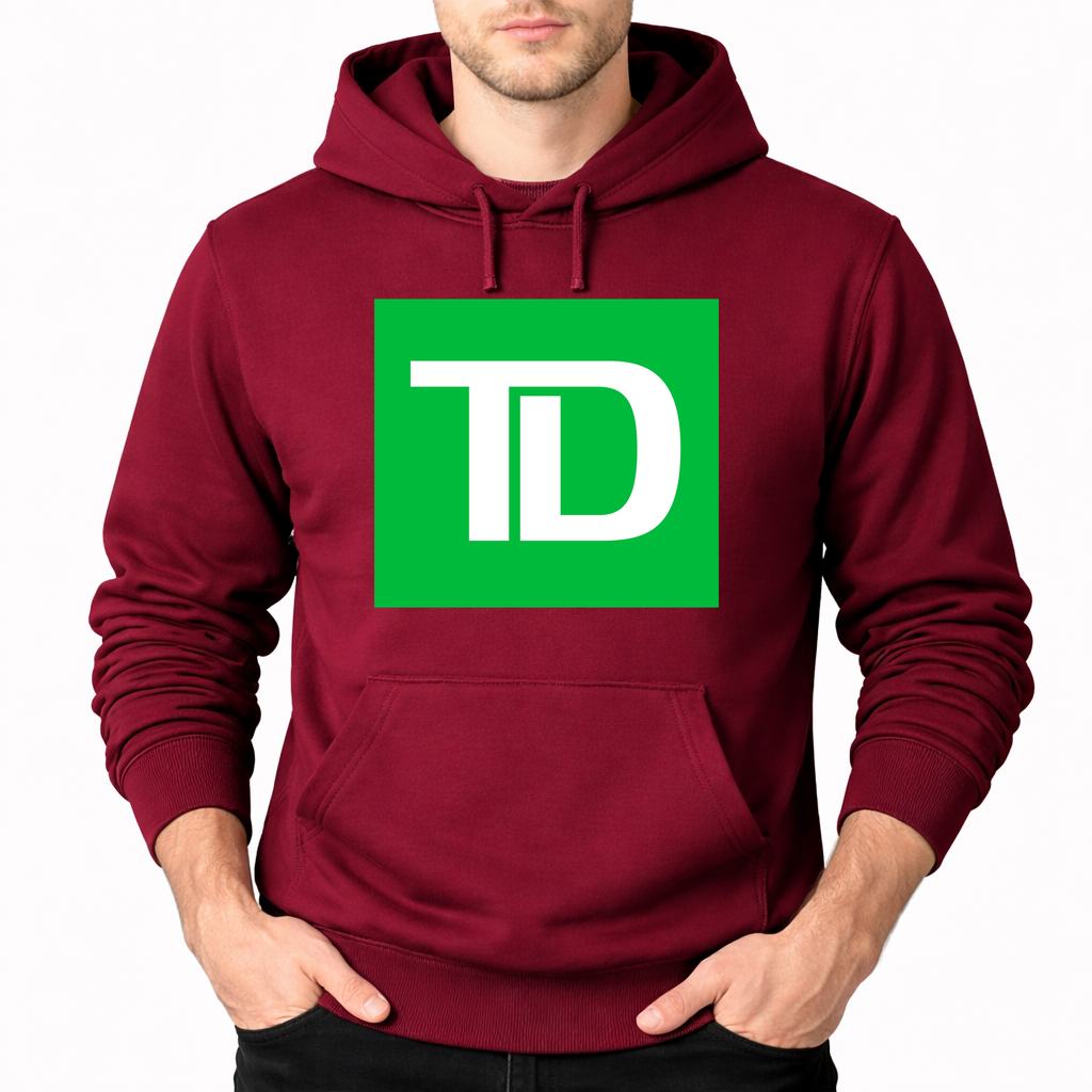 Men's TD Bank Pullover Hoodie - Burgundy