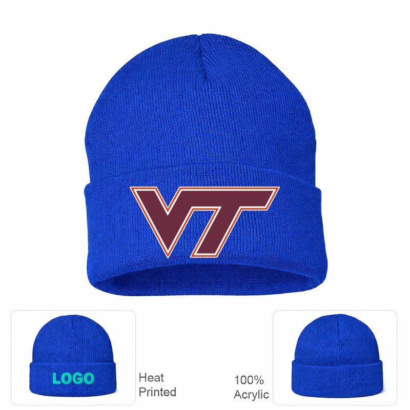 Virginia Tech Hokies Royal Blue Beanie Hat