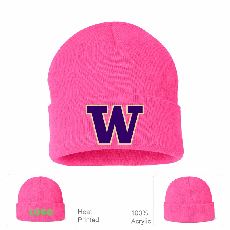 Washington Huskies Pink Beanie Hat
