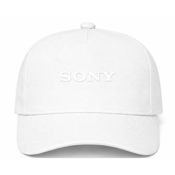 Sony White Logo White Dad Baseball Cap Hat
