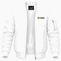 Men's Zumba Fitness Lightweight Bomber Jacket - White