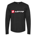 Men's Lotto-Logo-1536x810 Long sleeves Cotton Blend T-Shirt - Black