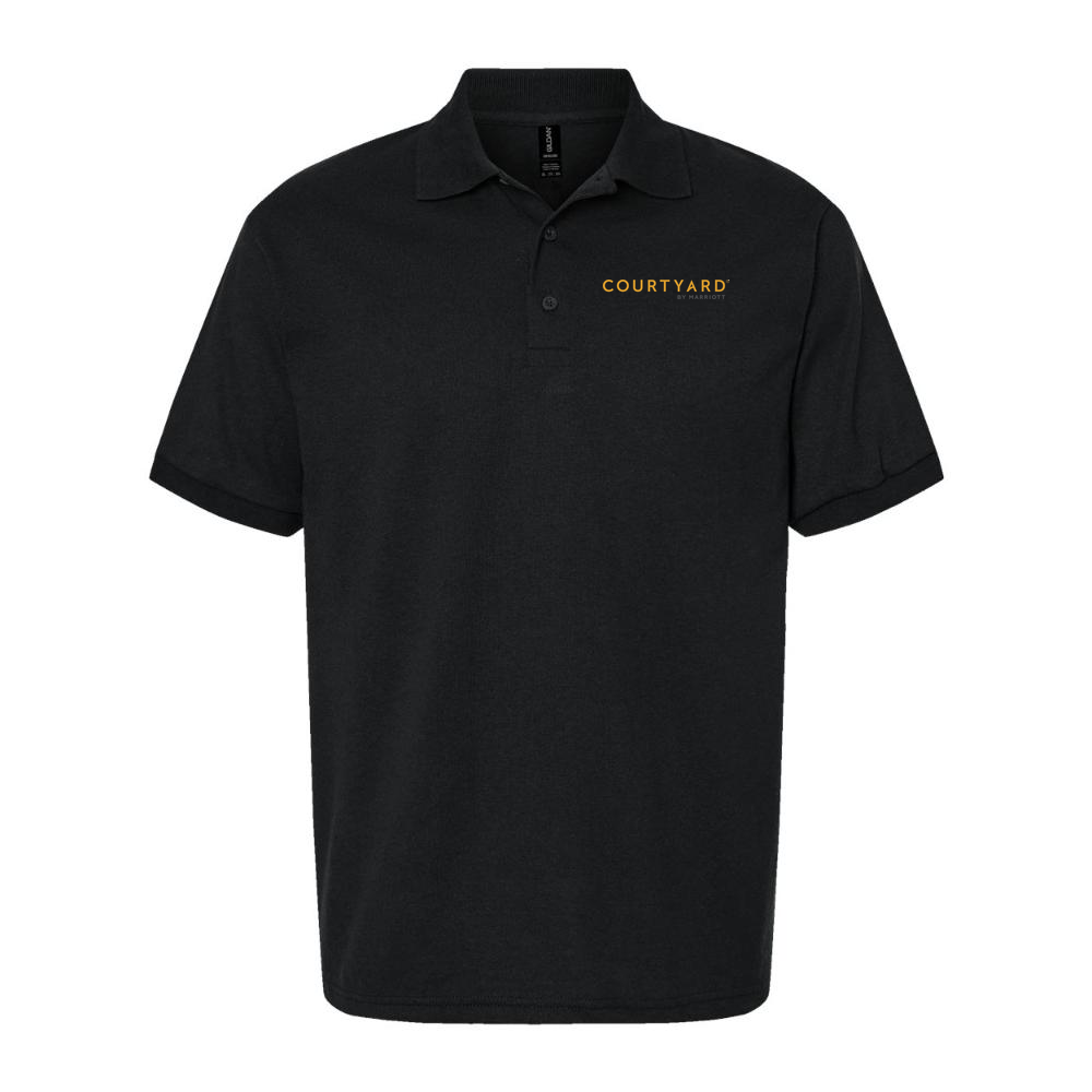 Men's Courtyard Dry Blend Polo - Black