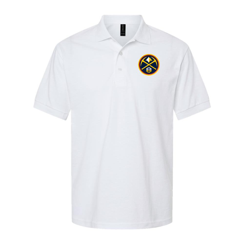 Men's Denver Nuggets Dry Blend Polo - White