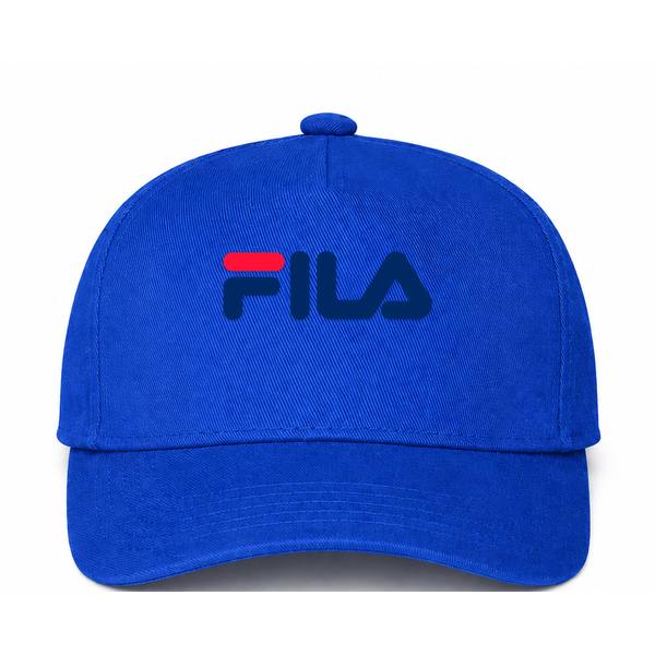 Fila Logo Blue Dad Baseball Cap Hat