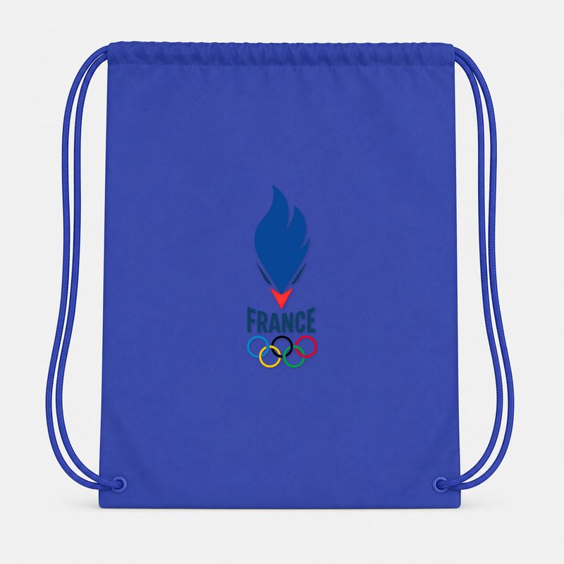 France 2024 Drawstring Bag - Blue