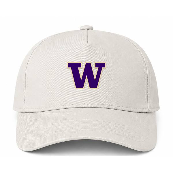 Washington Huskies Logo Beige Dad Baseball Cap Hat