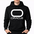 Men's Oracle White Pullover Hoodie - Black