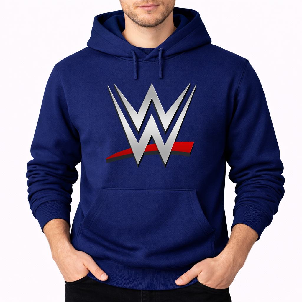 Men's WWE Wrestling Pullover Hoodie - Navy