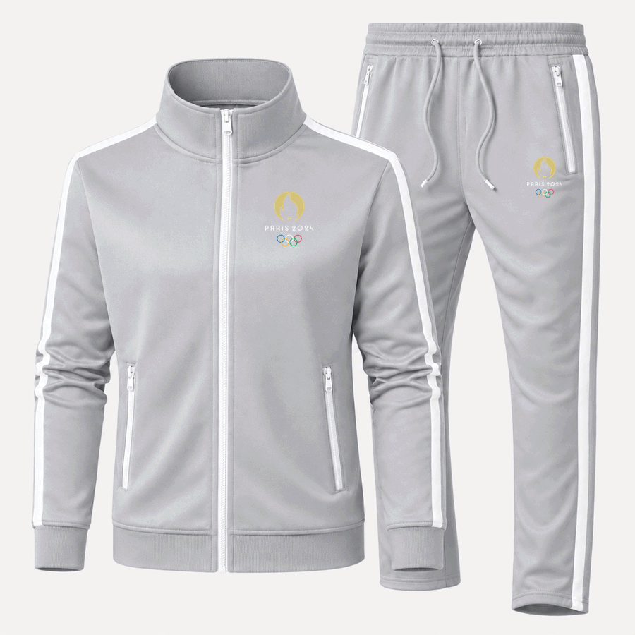 Olympics 2024 Paris White tracksuit in Gray