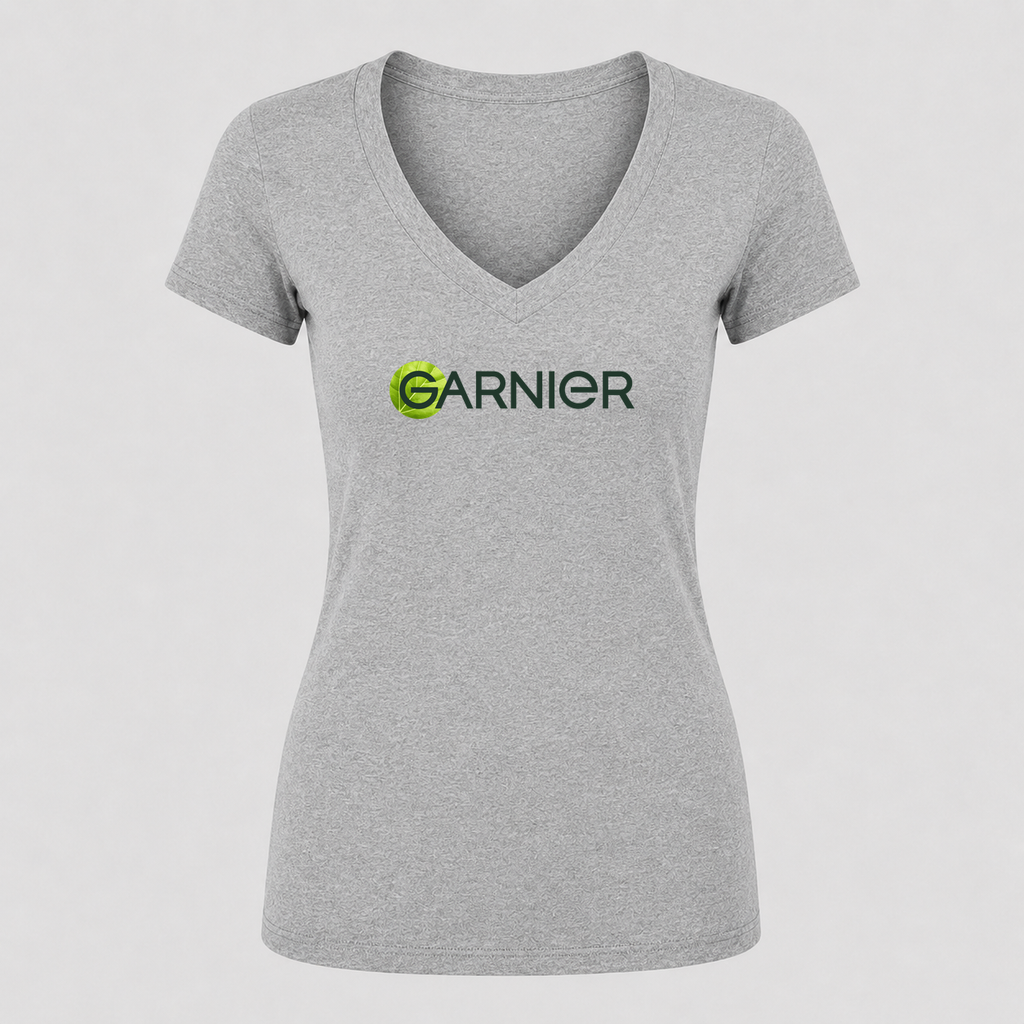 Women's Garnier V Neck T-Shirt in gray