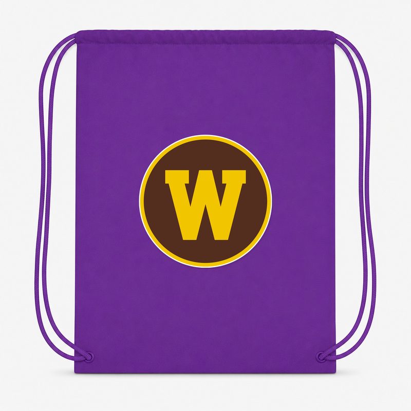 Western Michigan Broncos Drawstring Bag - Purple
