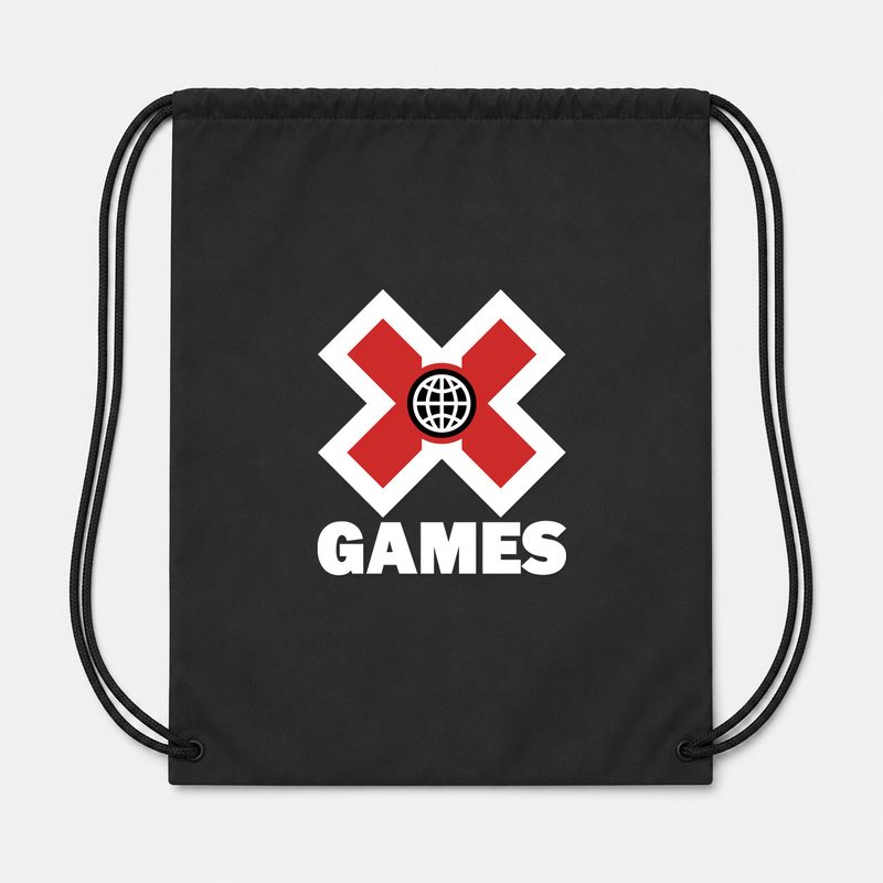 X Games .white Drawstring Bag - Black
