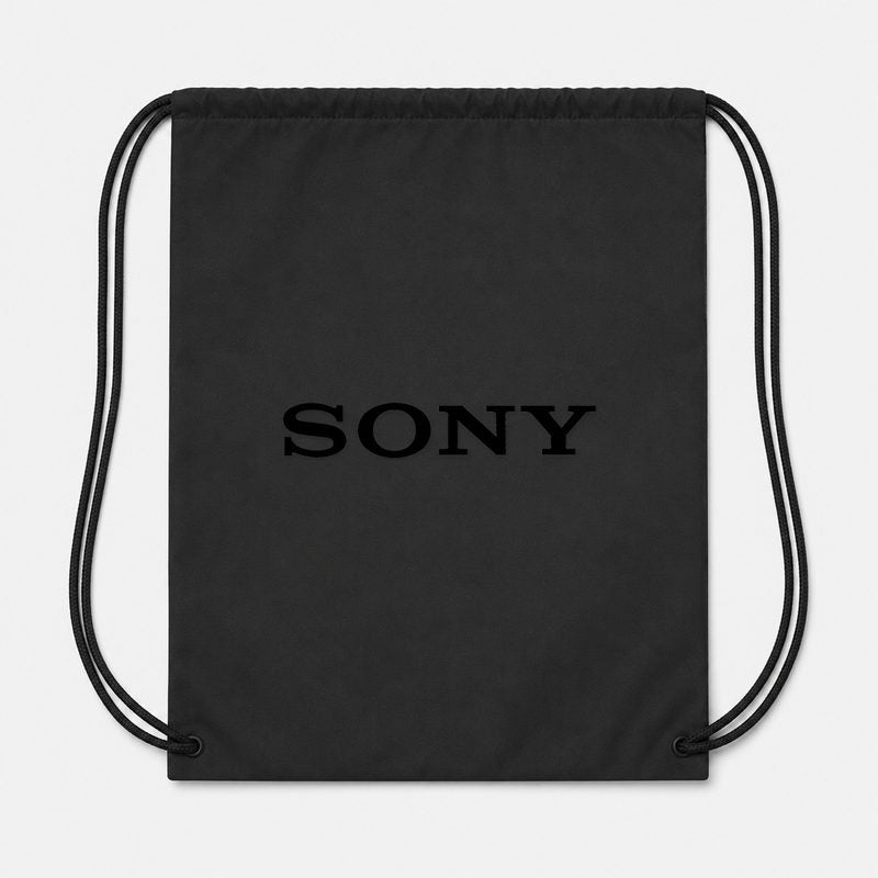 Sony Black Drawstring Bag - Black
