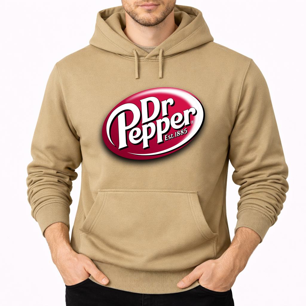 Men's Dr Pepper Pullover Hoodie - Tan