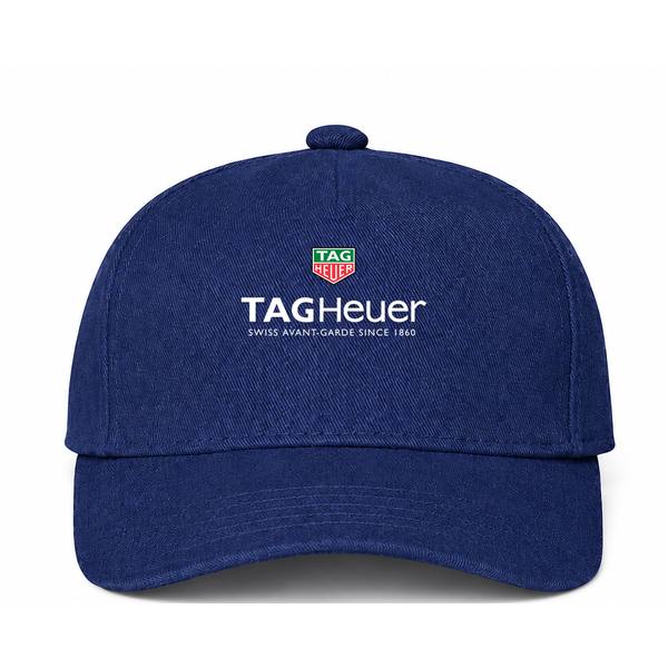 TAG Heuer White Logo Navy Dad Baseball Cap Hat