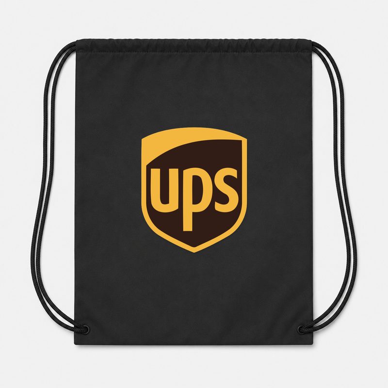 UPS Removebg Preview Drawstring Bag - Black