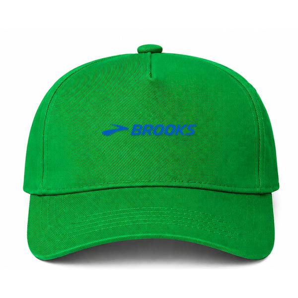 Brooks Logo Green Dad Baseball Cap Hat