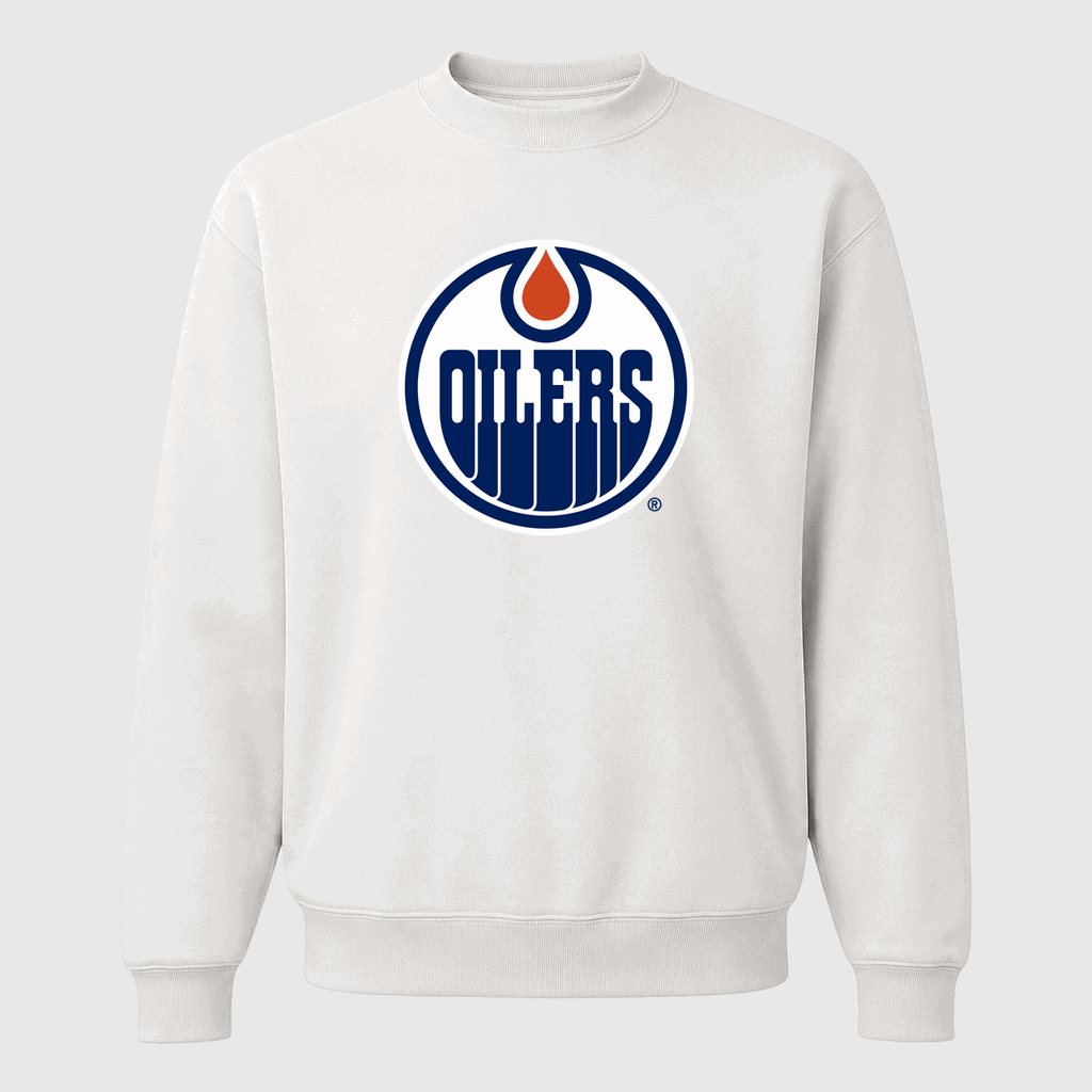 Men's Edmonton Oilers Crewneck Sweatshirt - White