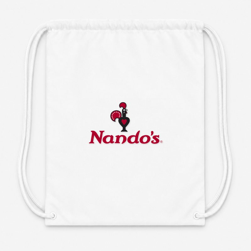 Nandos 2 Drawstring Bag - White