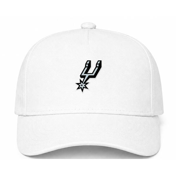 San Antonio Spurs NBA Logo White Dad Baseball Cap Hat