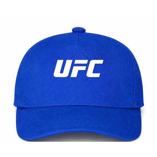 UFC White Logo Blue Dad Baseball Cap Hat