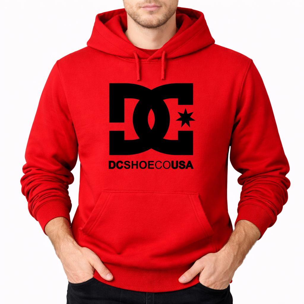 Men's DC Pullover Hoodie - Red