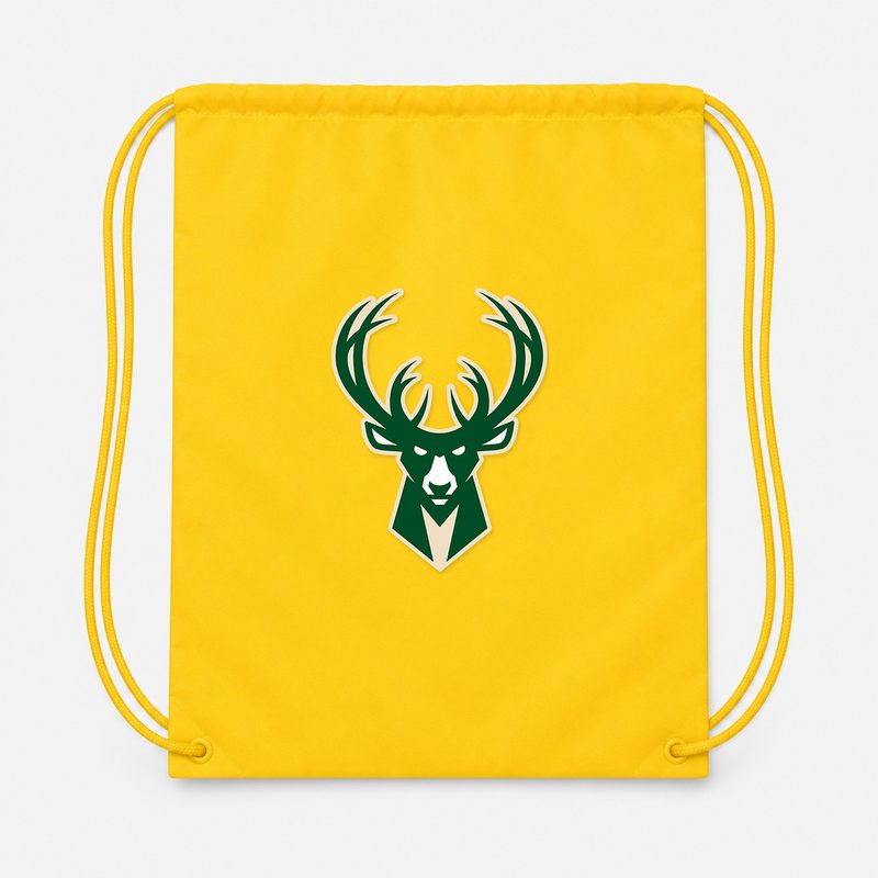 Milwaukee Bucks Drawstring Bag - Yellow
