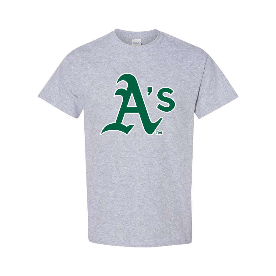 Men's Oakland Athletics Cotton T-Shirt - Gray
