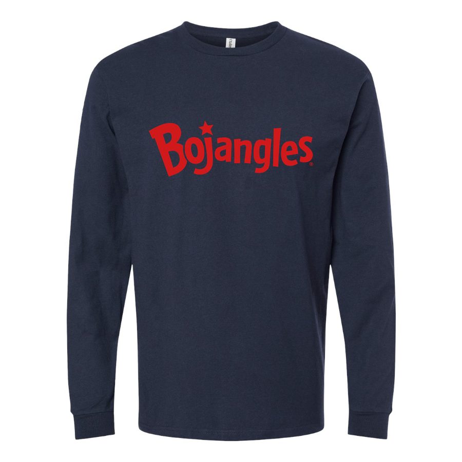 Men's bojangles masterbrandmark 1c pms-1 Long sleeves Cotton Blend T-Shirt - Navy