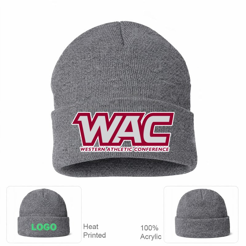 Western Athletic Conference Grey Beanie Hat