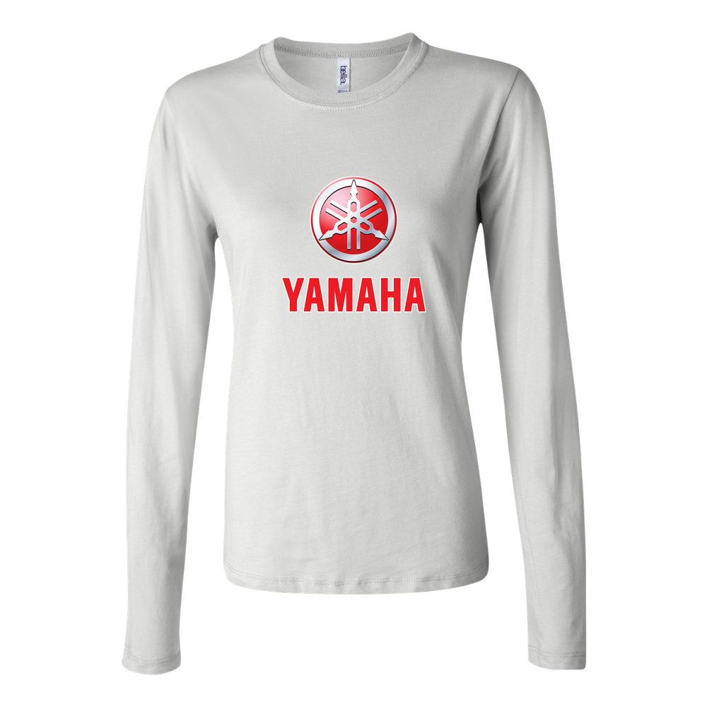 Women's YAMAHA Long Sleeve T-Shirt - White