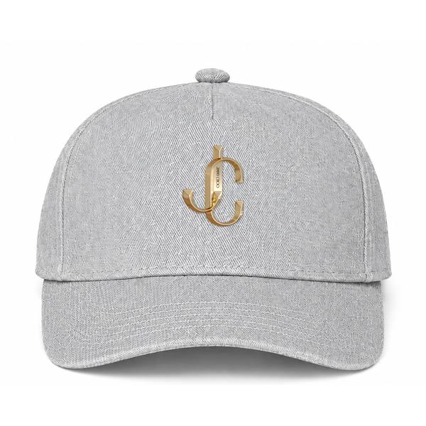 Jimmy Choo Logo Gray Dad Baseball Cap Hat