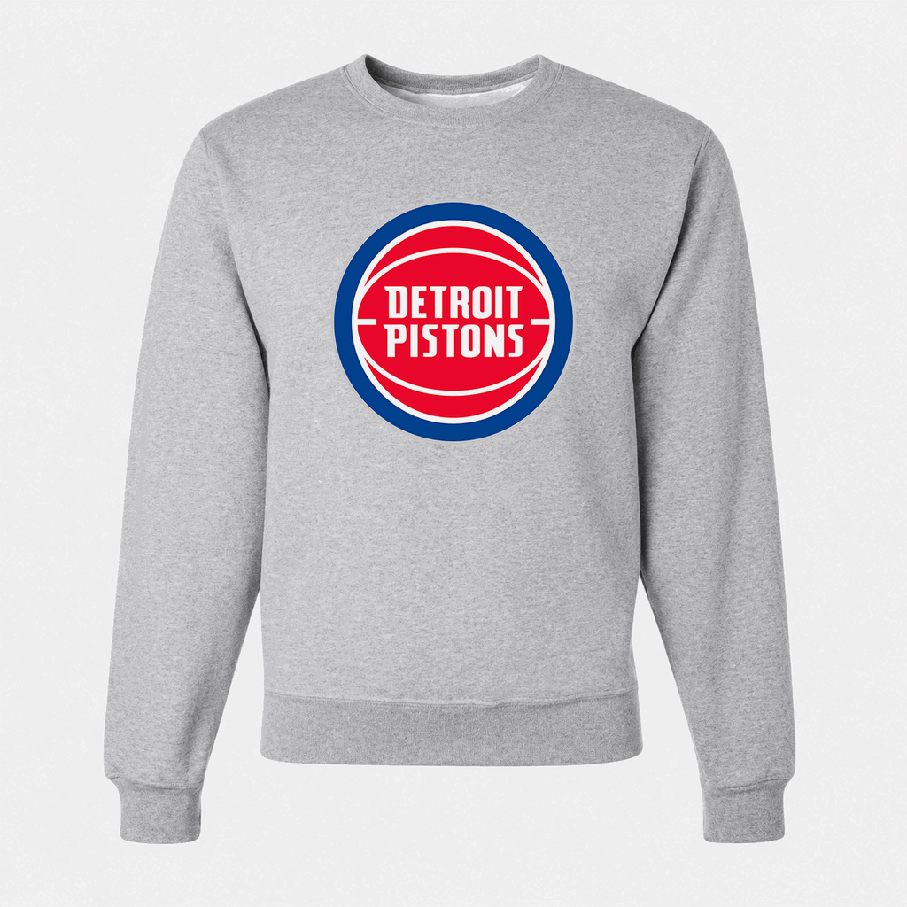 Men's Detroit Pistons Crewneck Sweatshirt - Gray