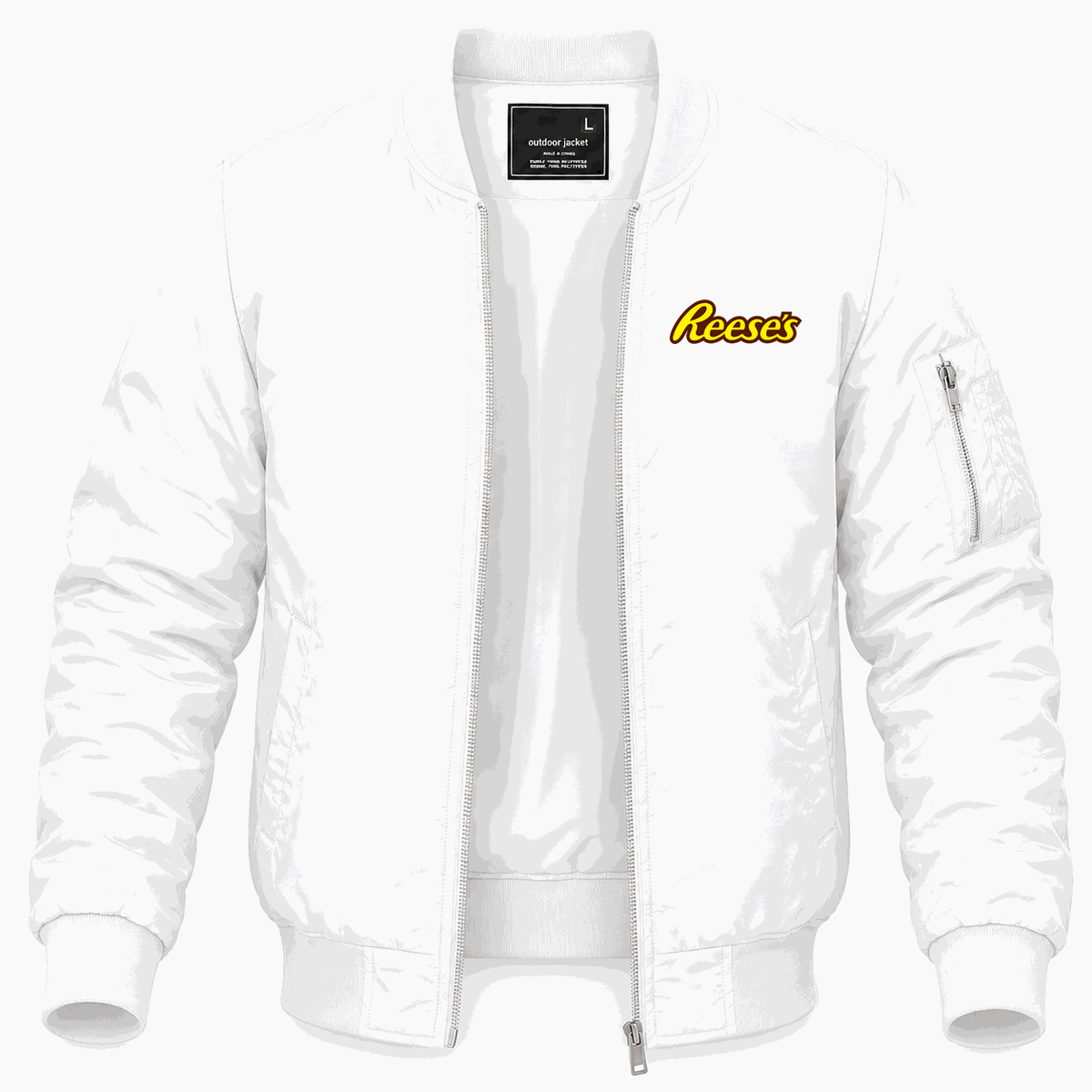 Men's Reeses Lightweight Bomber Jacket - White