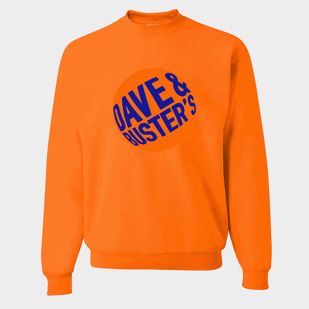 Men's Dave & Buster's Crewneck Sweatshirt - Orange