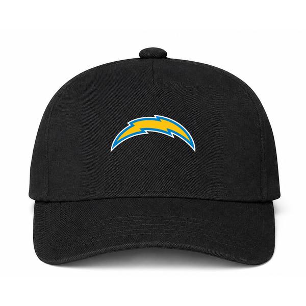 Los Angeles Chargers NFL Logo Black Dad Baseball Cap Hat