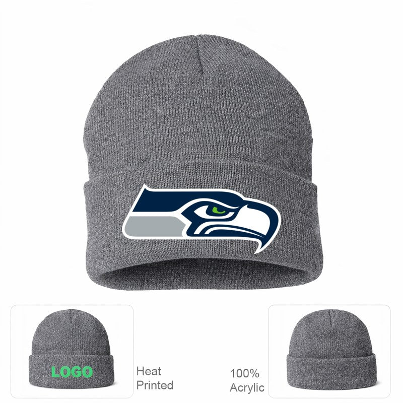 Seattle Seahawks Grey Beanie Hat