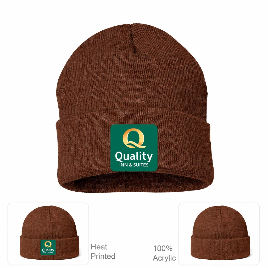 Quality Inn & Suites Beanie Hat - Brown