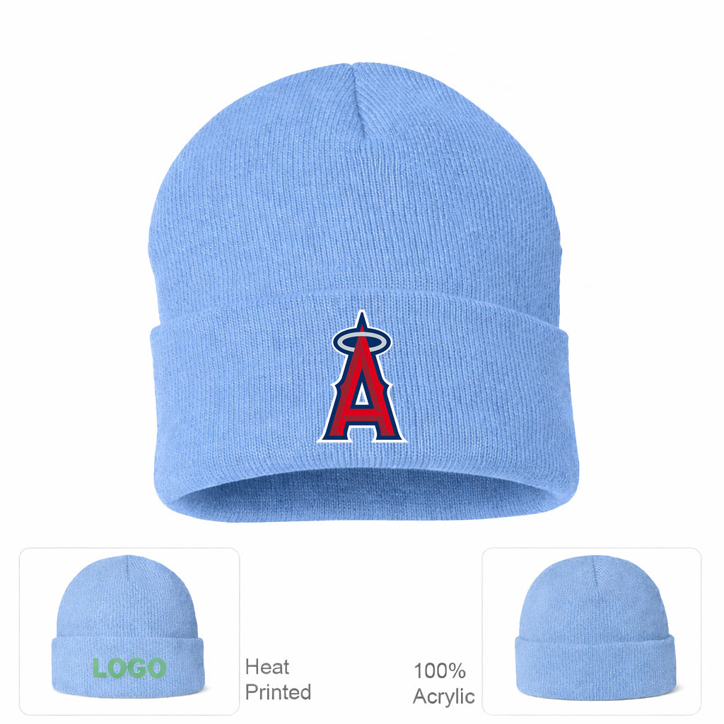 MLB Los Angeles Angels Beanie Hat - Sky Blue