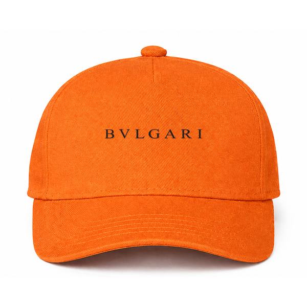 Bvlgari Logo Orange Dad Baseball Cap Hat