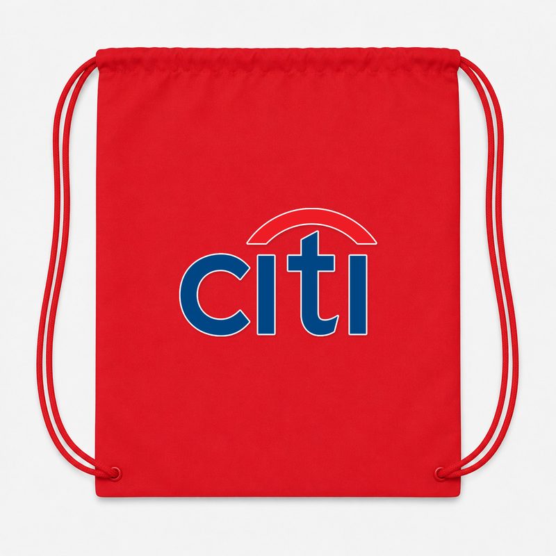 Citi Bank Drawstring Bag - Red