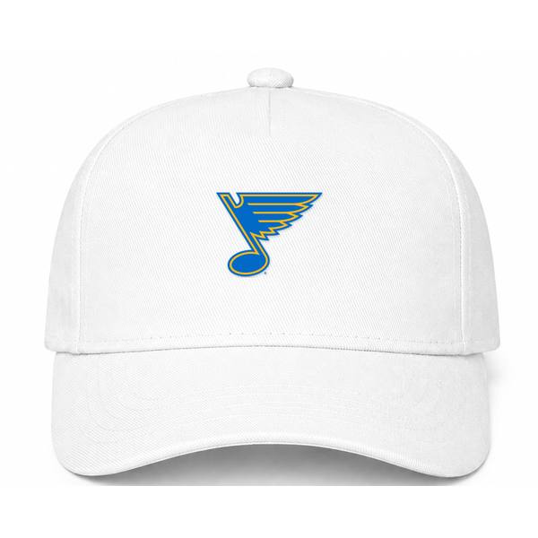St. Louis Blues NHL Logo White Dad Baseball Cap Hat