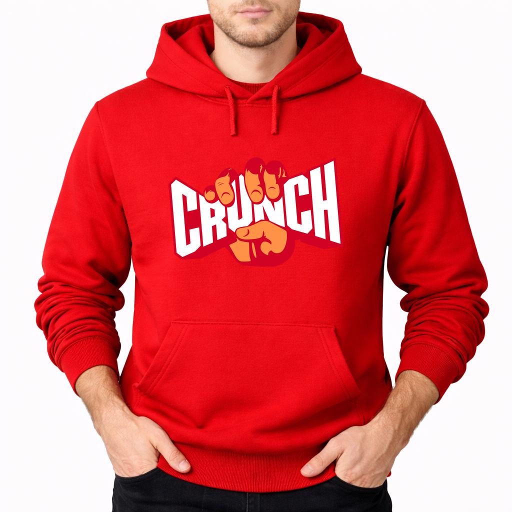 Men's Crunch Fitness Pullover Hoodie - Red
