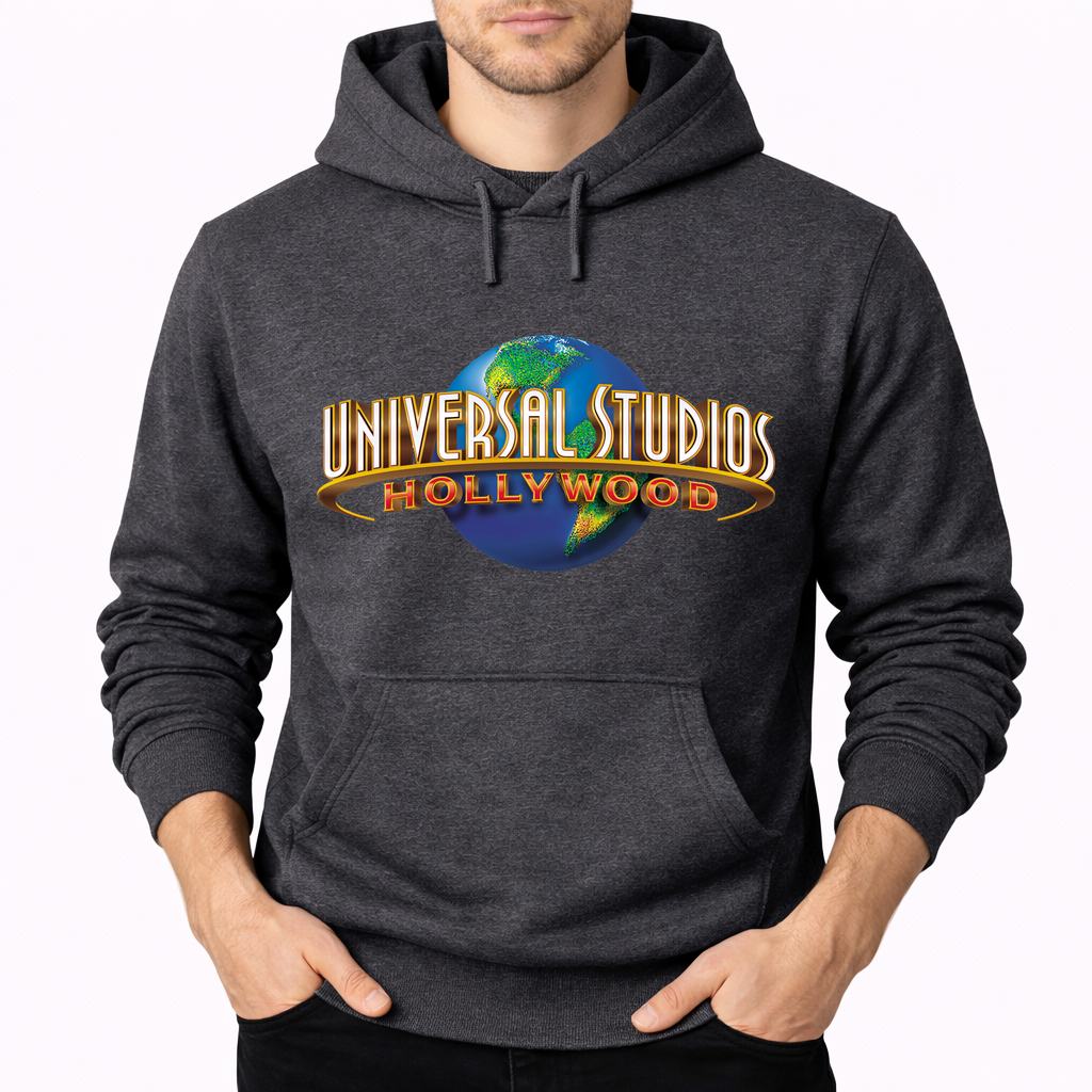 Men's Universal Studios Hollywood Pullover Hoodie - Charcoal