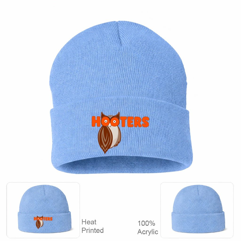 Hooters Beanie Hat - Sky Blue