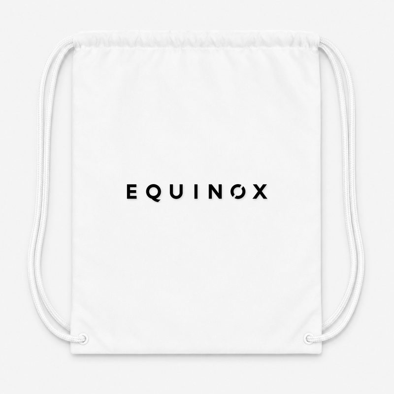 Equinox Drawstring Bag - White