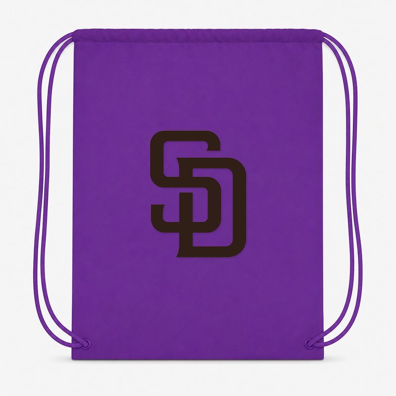 San Diego Padres Drawstring Bag - Purple