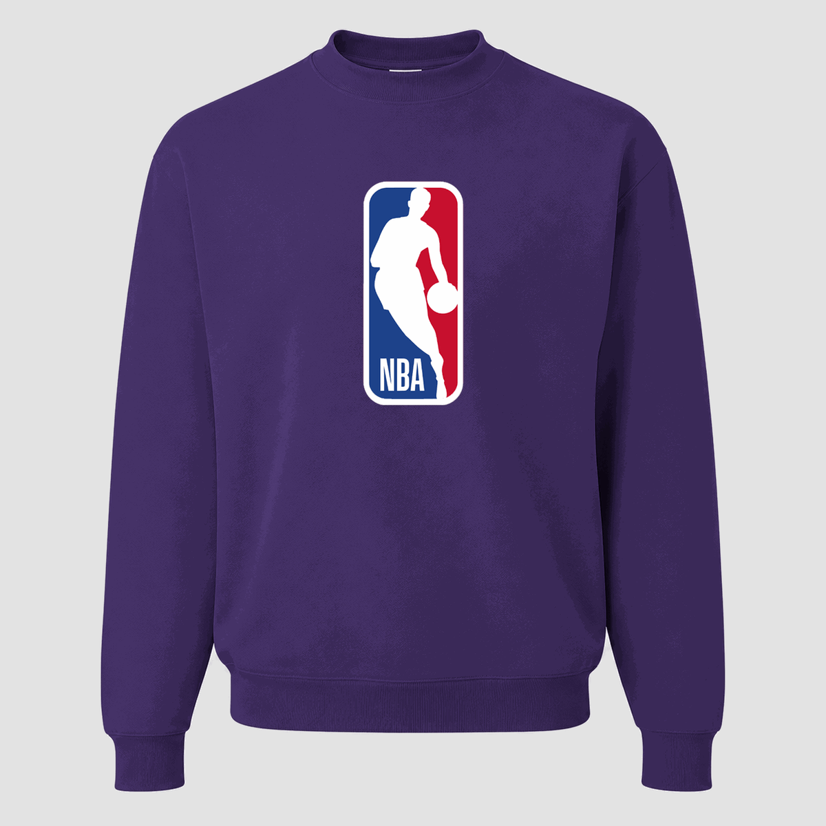 Men's NBA Logo Crewneck Sweatshirt - Purple